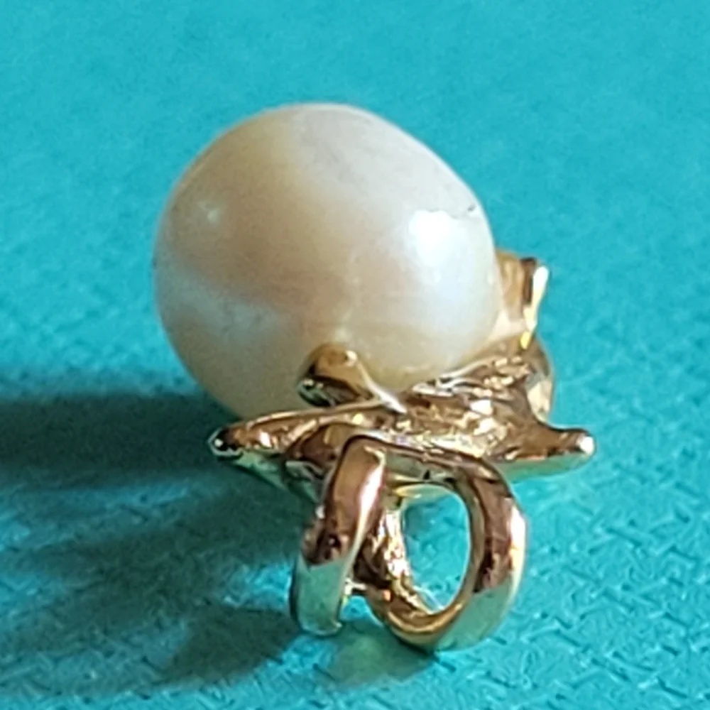 Waylon 14K Dolphin Pearl Pendant - Picture 14 of 14